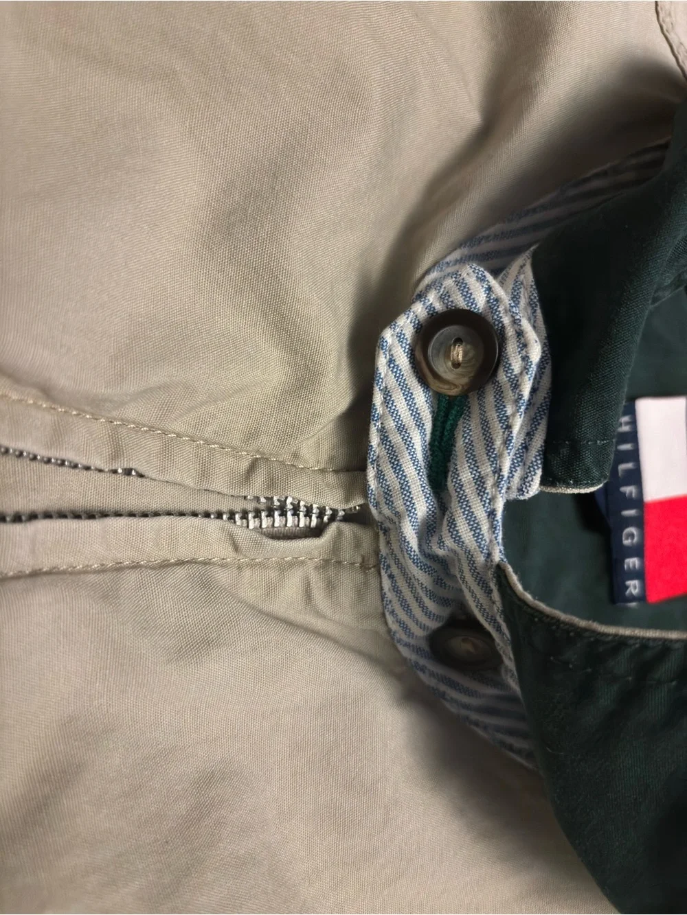 Tommy Hilfiger Beige Lightweight Zip Jacket